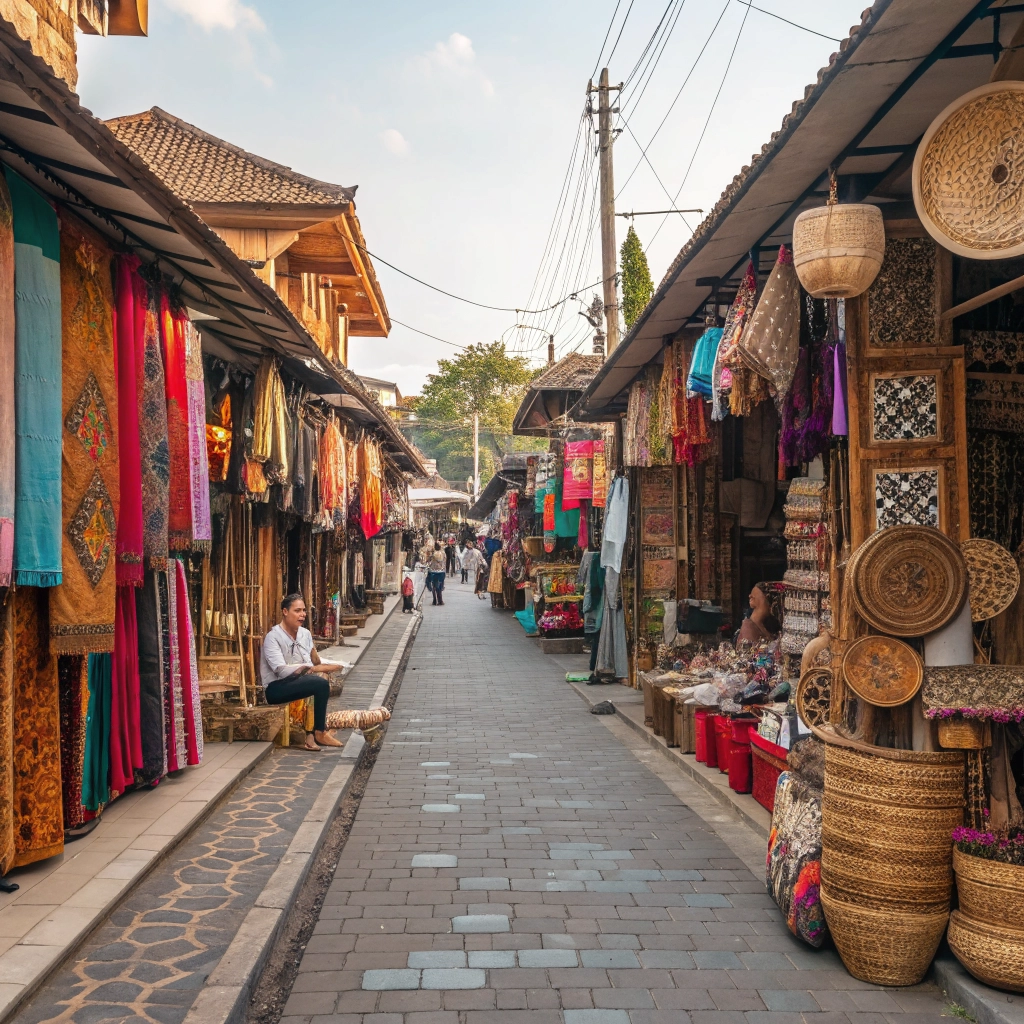 Ubud Art Market Bali - Colorful Balinese handicrafts, textiles, and souvenirs